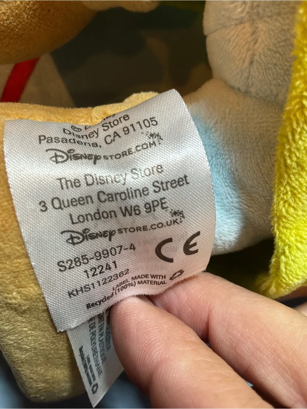 Disney parks Snow White and the seven dwarf dopey plush preowned w/tags